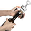 Zinc Alloy Wing Corkscrew With Built-In Bottle Opener