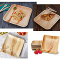 10'' Square Palm Leaf Plates