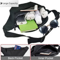Large Crossbody Fanny Pack With 4-Zipper Pockets