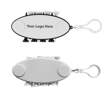 Golf Tee Carrier With 8 Tees And 2 Ball Markers
