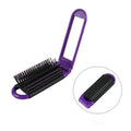 Compact Folding Hair Brush With Mirror