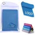 Microfiber Ice For Neck Cooling Towel Zip Pocket Carabiner
