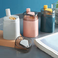Creative Press-to-Dispense Toothpick Holder – Wheat Plastic