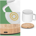 Self-Heating Coffee Mug with Bamboo Base
