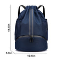 Soccer Drawstring Backpack With Separate Shoe Compartment