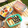 Salad Lunch Container With 4 Compartment Tray
