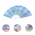 Plastic Seven Panels Folding Fan