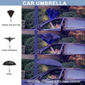 Double Layer Car Inverted Umbrella With C Shape Handle