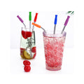 2Pcs Stainless Steel Straws With Silicone Tips And Cleaning Brush