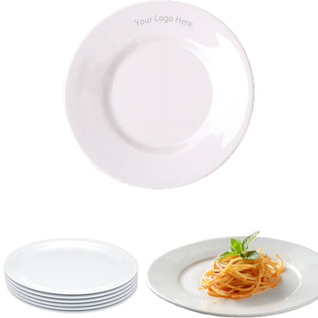 White Melamine Plates