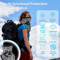 Scarf Mask Bandana With Ear Loops Neck Gaiter Quick Dry
