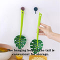 Green Leaf Slotted Spoon