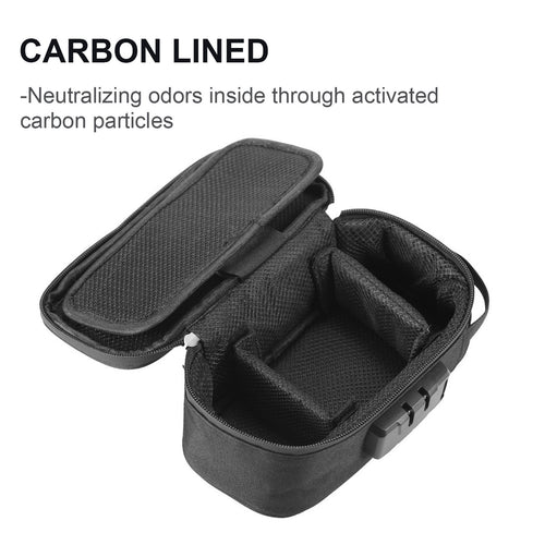 Activated Carbon Adsorption Effect Smell Proof Bag W/ Lock
