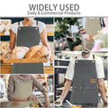 Adjustable Cross Back Waterproof Canvas Apron