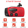 Emergency Hand Crank Radio With Power Bank Phone Charger
