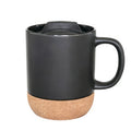 Cork Insulated Coffee Mug With Push-On Splash-Proof Lid