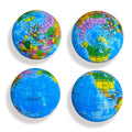 2.5" Round Ball Stress Reliever - World Map