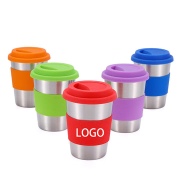 Stainless Steel Cups with Heat-insulated Sleeves