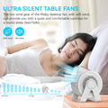 USB Small Desk Quiet Powerful Airflow Fan with 3 Speeds