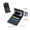 PU RFID-Blocking Auto Pop-up Wallet