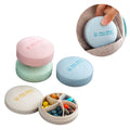 Portable 5 Compartments Wheat Straw Pill Box