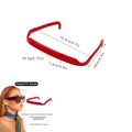 Square Sunglasses Invisible Headband