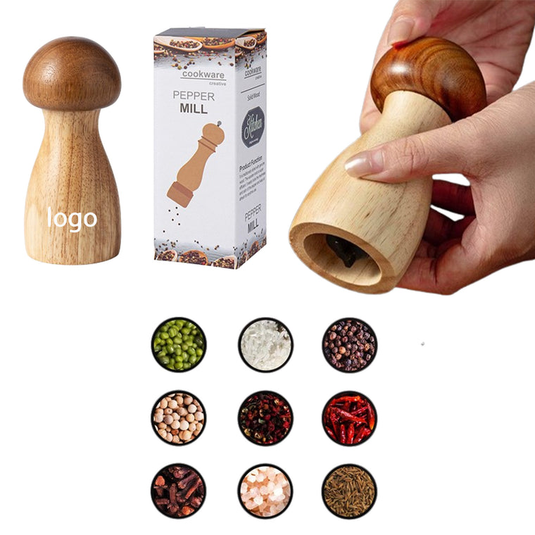 Multifunction Wooden Salt & Pepper Grinder Mill For Kitchen