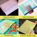 A4 Size Mesh Bags With Zipper Plastic File Document Bags