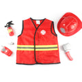 Kids Fireman Role Play Costume Set For Fireman-Themed Party