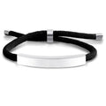 Engravable Adjustable Braided Rope Bracelet