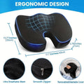 Premium Memory Foam Seat Cushion for Office & Travel