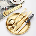 Picnic Silverware Set Gold