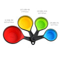 Colorful Multi-Size Foldable Silicone Measuring Cup