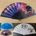 Full color Handheld Folding Fabric Fan