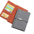 A5 Pu Leather Journal With Magnetic Buckle And Card Holder