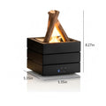 Flame Effect Aromatherapy Diffuser Humidifier Night Light