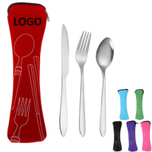 Reusable Flatware Sets Knife Fork Spoon With Carrying Case
