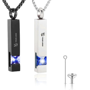 Hexagon Stainless Steel Urn Necklace