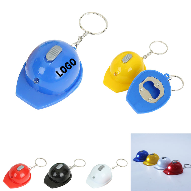 Safety Helmet Key Chain Opener With Light