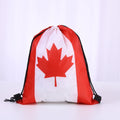 Canadian Flag Drawstring Bag
