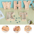 26 Letter Wooden Piggy Bank