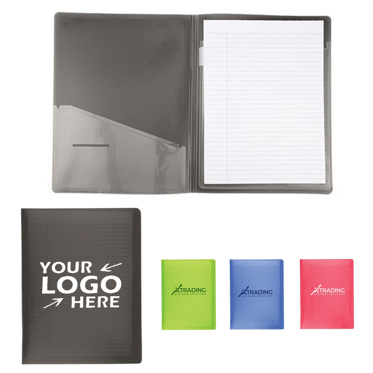 Translucent Branded Folder W/ Writing Pad