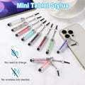Mini Crystal Touch Screen Stylus With Dust Plug