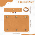 Leather Handbag Handle Wrap Cover with 3 Clasps