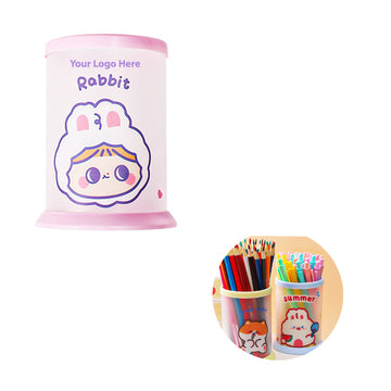 Cartoon Foldable Plastic Animal Pen Holders
