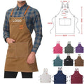 Cotton Canvas Cross Back Adjustable Apron