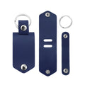 Metal Heat Transfer Blank Keychains with Leather Cover