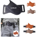 PU Leather Waist Mounted EDC Folding Knife Sheath