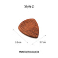 Custom Rectangle Wooden Guitar Picks Box including 1pcs Pick