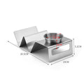 Portable V Shaped Stainless Steel Sauce Cup Taco Holder Set